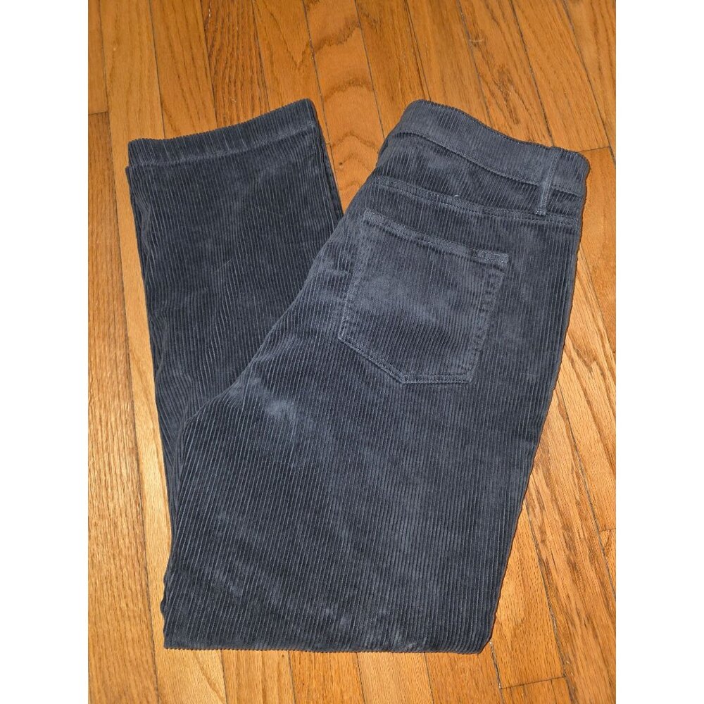 Loft Womens Gray Corduroy Pants Size 8 Regular Flat Front Casual Style Nwot